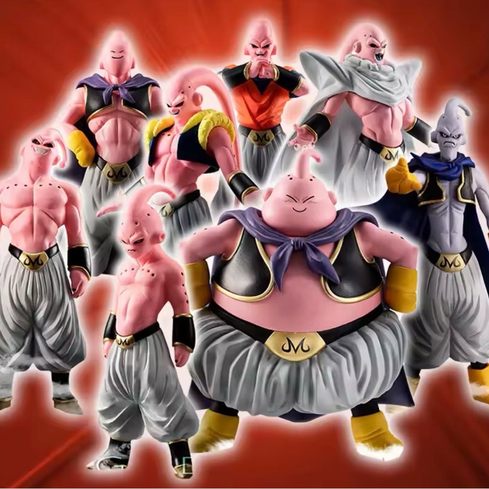 New majin buu family tree dragon ball z set 8 pcs collection display toy gift